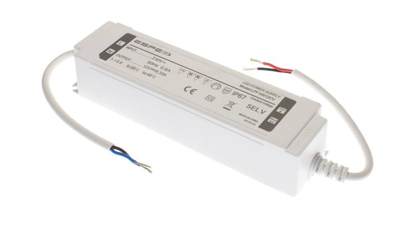 Zasilacz LED 12V 8,33A 100W IP67 ESPE LPF10012CV-50877