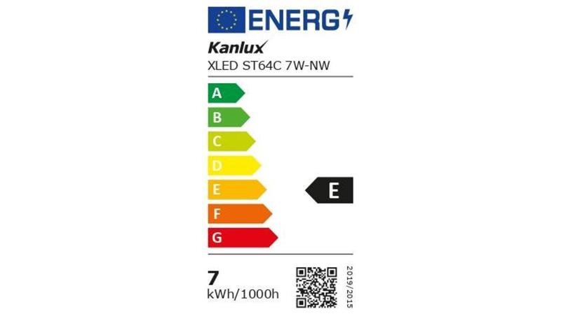 Żarówka LED E27 XLED ST64C 7W-NW 806lm 4000K barwa ciepła 33513-47977