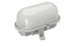 Oprawa kanałowa OVAL-7063T/OB, E27, 75W, biała-polipropylen, klosz matowy-poliwęglan, IP44, IK10 A1220-MP-53534