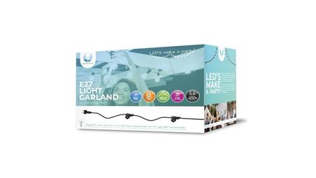 Girlanda świetlna 12mb zewnętrzna IP65 10 gniazd E27 / Forever Light-51506