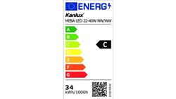 Oprawa liniowa LED MEBA LED 22-40W NW-WW 2500(WW) 2700(NW) / 4200(WW) 4400(NW) 3000/4000K IP20 120cm 5 lat Gwar.33891-53553