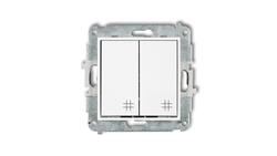 Mechanizm łącznika podwójnego krzyżowego biały MWP-66-40923