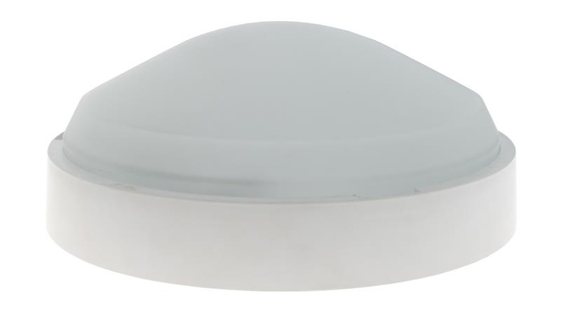 Oprawa BARSA, E27 z czujnikiem ruchu HF, 100W, biała-polipropylen, klosz matowy-szkło, IP54 A21510-M-HF-53555