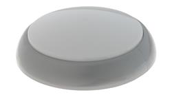 Oprawa KAJKO XL, 2xE27, 2x40W, srebrna-polipropylen, klosz matowy-poliwęglan, IP44, IK10 A2900SRx2-MP-53560