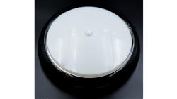 Oprawa KAJKO XL, E27 z czujnikiem ruchu PIR, 75W, czarna-polipropylen, klosz matowy-poliwęglan, IP44, IK10 A2900CZ-MP-PIR-53569