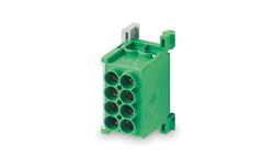 Blok rozdzielczy MAG25-2 kolor zielony 4x25mm2 1000V/1500V AC/DC VDE MAG1250G32-64294