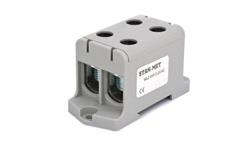 Złączka szynowa gwintowa al/cu 2x150mm2 szara WLZ-35P/2x150SZ-65059