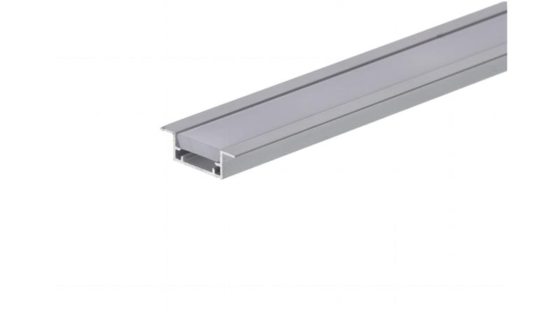 Profil led Glaze Plus 2m anodowany z osłoną mleczną ML-55600