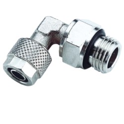 Złączka skręcana kątowa obr. G1/4z do węża 6/4