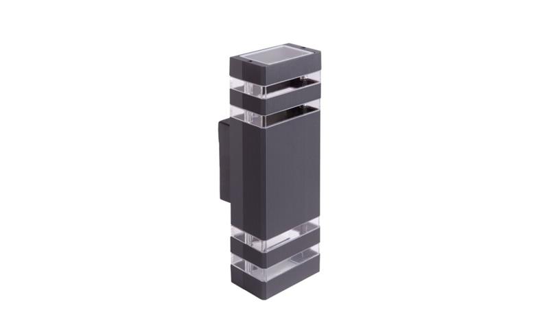 Oprawa elewacyjna OE-1S 2XGU10 110x100x320 ANTRACYT IP54 EC79005-54369