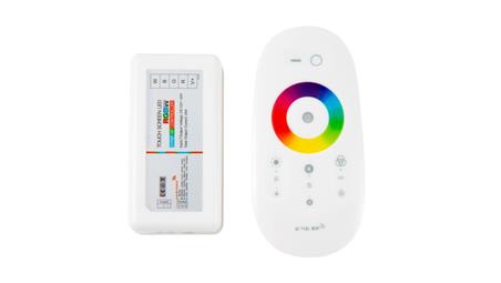 STEROWNIK LED RGBW RF 6A 72W Z BIAŁYM PILOTEM DOTYKOWYM EC79778-51217