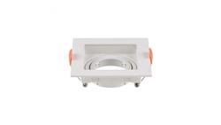 Oprawa punktowa Oczko GU10 IP20 Biała Kwadrat 6656-63137