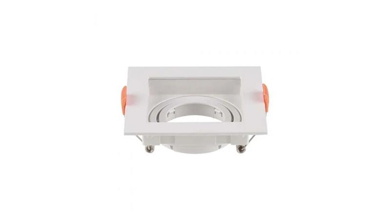 Oprawa punktowa Oczko GU10 IP20 Biała Kwadrat 6656-63137