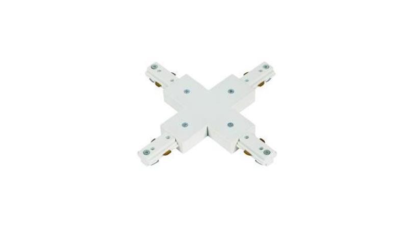 Konektor czwórnik LUXSYSTEM-1F white biały CreeLamp krzyżak-61265 Konektor czwórnik LUXSYSTEM-1F white biały CreeLamp krzyżak-61265