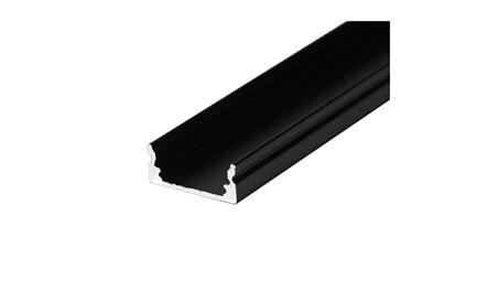 Profil czarny 1m MiniLUX12 (do RGBW) nawierzchniowy do taśmy led rgbw o szerokości 12mm-55623