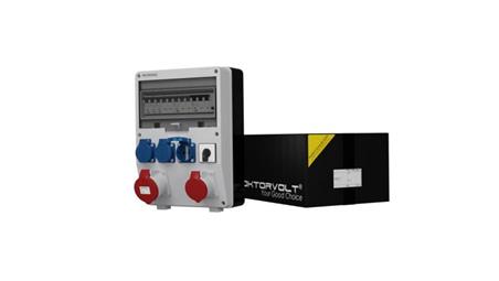 Rozdzielnica budowlana z łącznikiem TD-S/FI 32A 16A 3x230V Schuko Doktorvolt 2404-65983