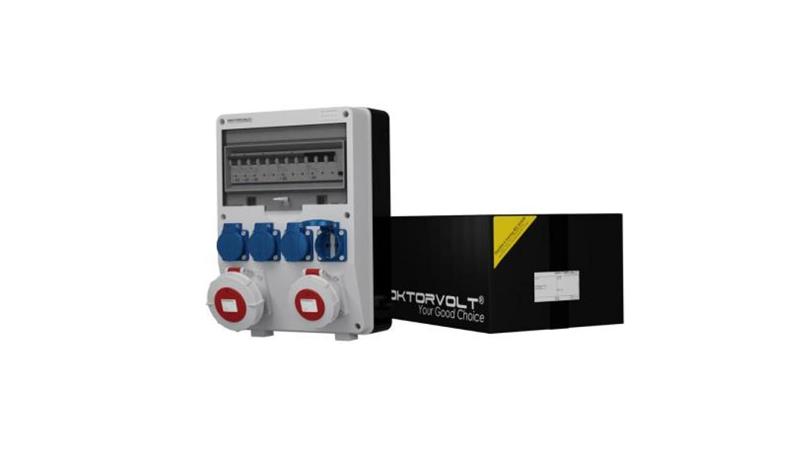 Rozdzielnica budowlana TD-S/FI 32A 16A IP67 4x230V Schuko Doktorvolt 6626-65984