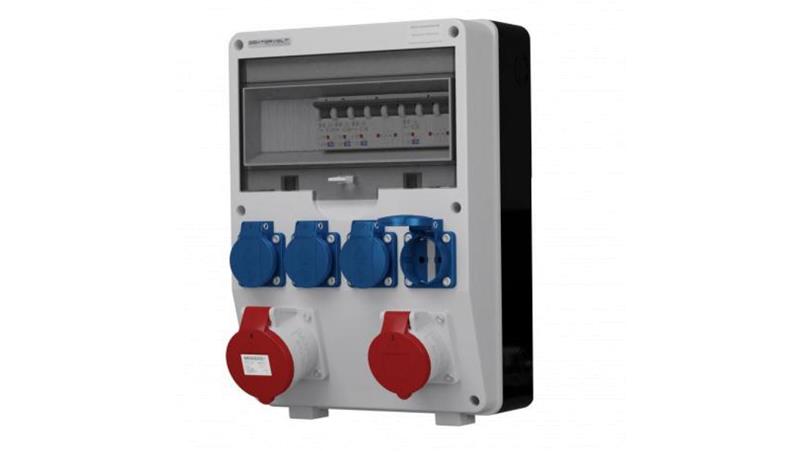 Rozdzielnica budowlana TD-S 32A 16A 4x230V Schuko Doktorvolt 2107-66431