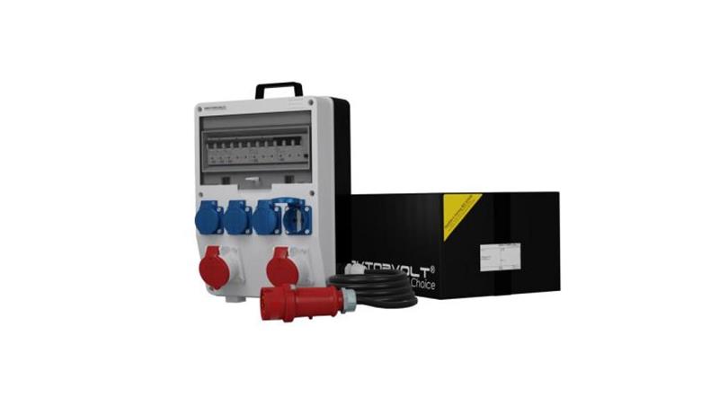Rozdzielnica budowlana z kablem TD-S/FI 2x16A 4x230V SKH Schuko Doktorvolt 6800-66384