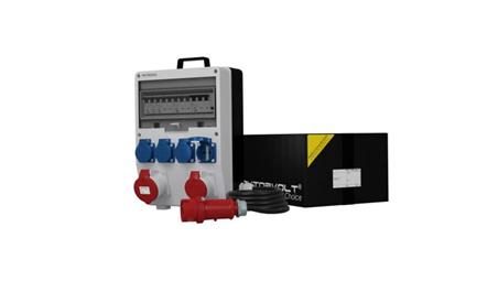 Rozdzielnica budowlana z kablem TD-S/FI SKH 32A 16A 4x230V Schuko Doktorvolt 6794-66386