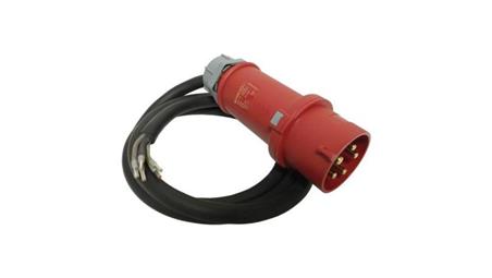 2m Przewód przyłączeniowy z wtyczką 32A/5P kabel 5x4mm2 2947-10897