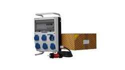 Rozdzielnica budowlana na stojaku z kablem TD-S/FI SKHU 6x230V Schuko Doktorvolt 9351-66445