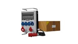 Rozdzielnica budowlana na stojaku z kablem TD-S/FI SKHU 32A 16A 4x230V Schuko Doktorvolt 9368-65995