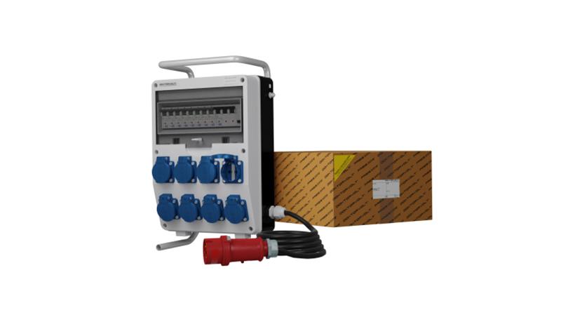 Rozdzielnica budowlana na stojaku z kablem TD-S/FI SKHU 8x230V Schuko Doktorvolt 0342-66432 Rozdzielnica budowlana na stojaku z kablem TD-S/FI SKHU 8x230V Schuko Doktorvolt 0342-66432