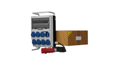 Rozdzielnica budowlana na stojaku z kablem TD-S/FI SKHU 8x230V Schuko Doktorvolt 0342-66432