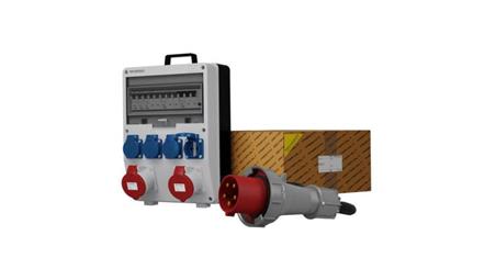 Rozdzielnica budowlana z kablem TD-S/FI SKH 2x32A 4x230V Schuko Doktorvolt 0021-66392