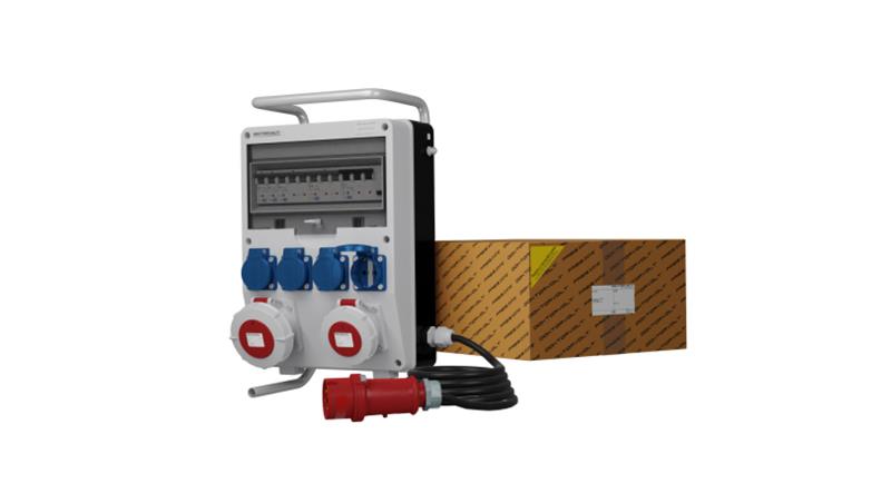 Rozdzielnica budowlana na stojaku z kablem TD-S/FI SKHU 32A 16A IP67 4x230V Schuko Doktorvolt 0106-66429 Rozdzielnica budowlana na stojaku z kablem TD-S/FI SKHU 32A 16A IP67 4x230V Schuko Doktorvolt 0106-66429