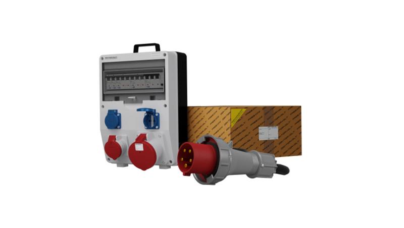 Rozdzielnica budowlana z kablem TD-S/FI SKH 63A 16A 2x230V Schuko Doktorvolt 0045-63399