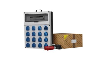 Rozdzielnica budowlana z kablem GR-S/FI SKH 16x230V Schuko Mennekes Doktorvolt 0625-66437