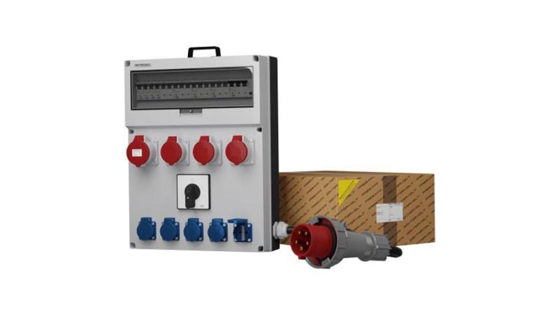 Rozdzielnica budowlana z kablem GR-S/FI SKH 32A 3x16A 5x230V Schuko Mennekes Doktorvolt 0632-66380 Rozdzielnica budowlana z kablem GR-S/FI SKH 32A 3x16A 5x230V Schuko Mennekes Doktorvolt 0632-66380