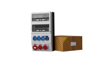 Rozdzielnica budowlana z licznikiem eXT-S/FI 32A 2x16A 4x230V gniazda Mennekes Doktorvolt 0816-66391