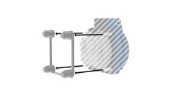 10szt. Ramka mocująca dla gniazd tablicowych 230V Doktorvolt 38x38mm 1950-73213