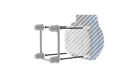 10szt. Ramka mocująca dla gniazd tablicowych 230V Doktorvolt 38x38mm 1950-73213