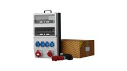 Rozdzielnica budowlana z licznikiem i kablem eXT-S/FI 32A 16A 4x230V SKH Schuko Mennekes Doktorvolt 2339-66423