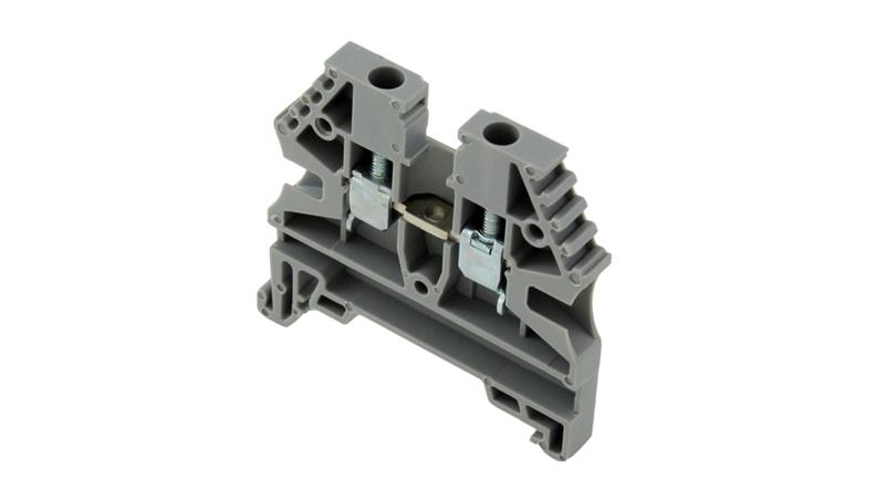 Złączka szynowa 2-przewodowa 2,5mm2 szara ER2.5GREY-65014
