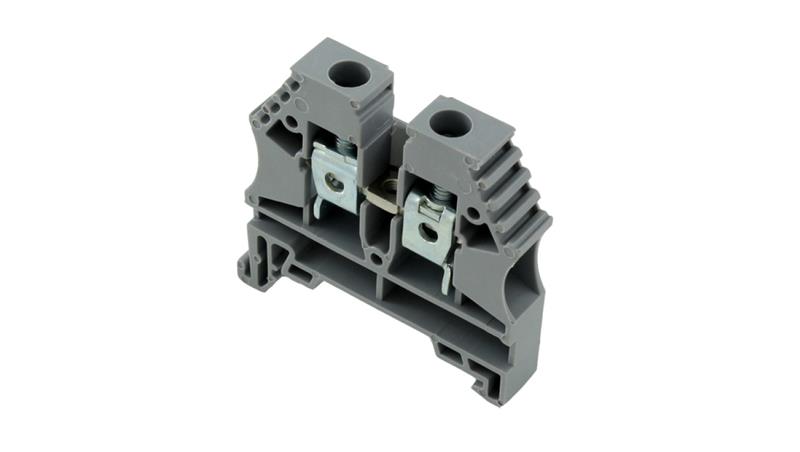 Złączka szynowa 2-przewodowa 6mm2 szara ER6GREY-64923