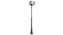 Oprawa parkowa, maszt Cordoba II OGMWN 3 TD, E27 3 x max 60W, kolor czarny, regulowana wysokość 180 - 280 cm, 0438621-50325