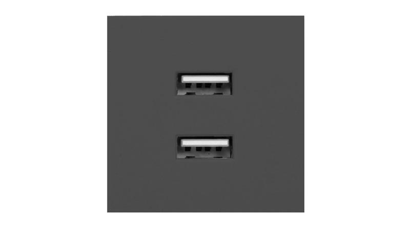 ORNO gniazdo modułowe czarne 2x USB ładowarka 45x45mm 2,1A 5V DC OR-GM-9010/B/USBX2-51157 ORNO gniazdo modułowe czarne 2x USB ładowarka 45x45mm 2,1A 5V DC OR-GM-9010/B/USBX2-51157
