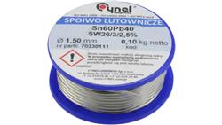 CYNEL UNIPRESS Cyna 1,50mm 100g Sn60Pb40 SW26/3/2.5 spoiwo lutownicze PROFESSIONAL-80831