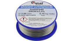 CYNEL UNIPRESS Cyna 2,00mm 100g Sn60Pb40 SW26/3/2.5 spoiwo lutownicze PROFESSIONAL-80818
