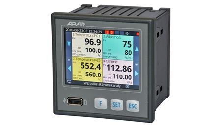 Czterokanałowy regulator uniwersalny AR654/S1/P/P/P/P/IP30/W-26346