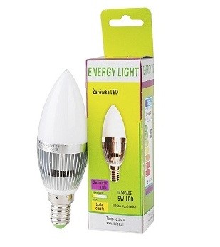 Żarówka LED ENERGY LIGHT E14 świeczka 5W
