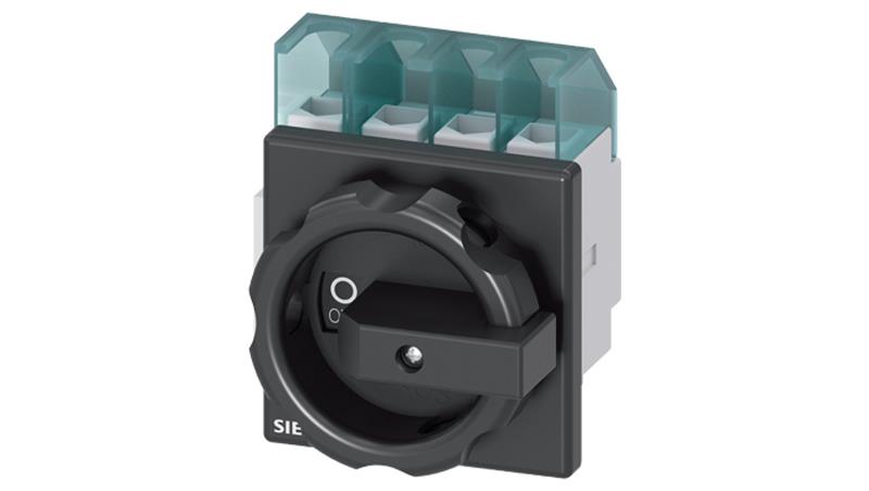 Rozłącznik główny 3P+N 32A 11.5kW AC23A 400V pokr czarne montaż tablicowy 4 otwory 3LD2203-1TL51-13657