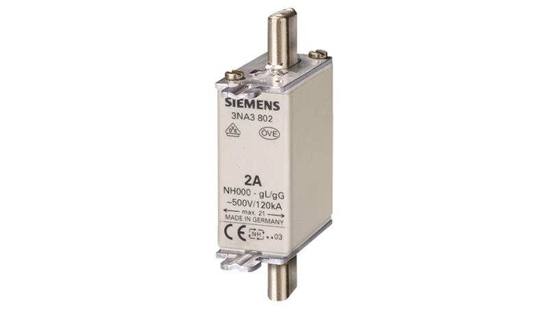 Wkładka topikowa NH000 32A gG 500V wersja standard zaczepy nieizolowane 3NA3812-5509