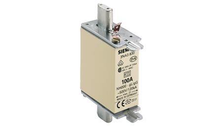 Wkładka topikowa NH000 100A gG 500V wersja standard zaczepy nieizolowane 3NA3830-5454