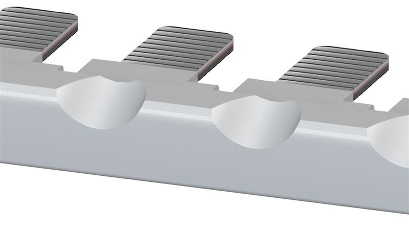 Mostek grzebieniowy 4-torowy do przekaźników sprzęgających 3RQ SIRIUS 3RQ3901-0B-78087